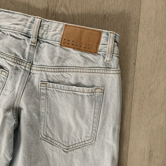 Low rise baggy‎ pacsun jeans distressed light blue distressed size 22 - Picture 12 of 13